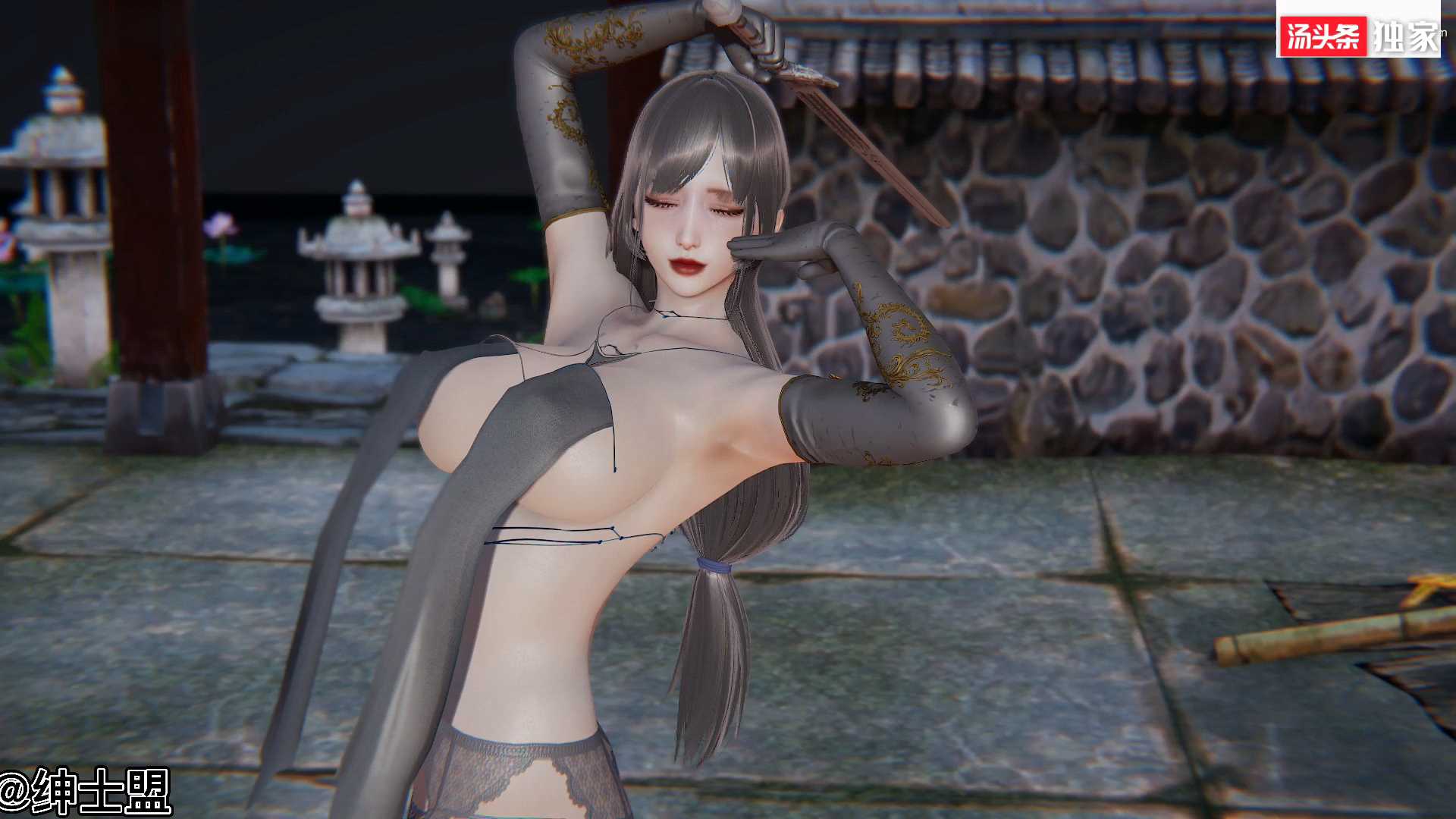 3D彩漫：刺杀武圣（古风短篇剧情）第二章，粉红剑舞！