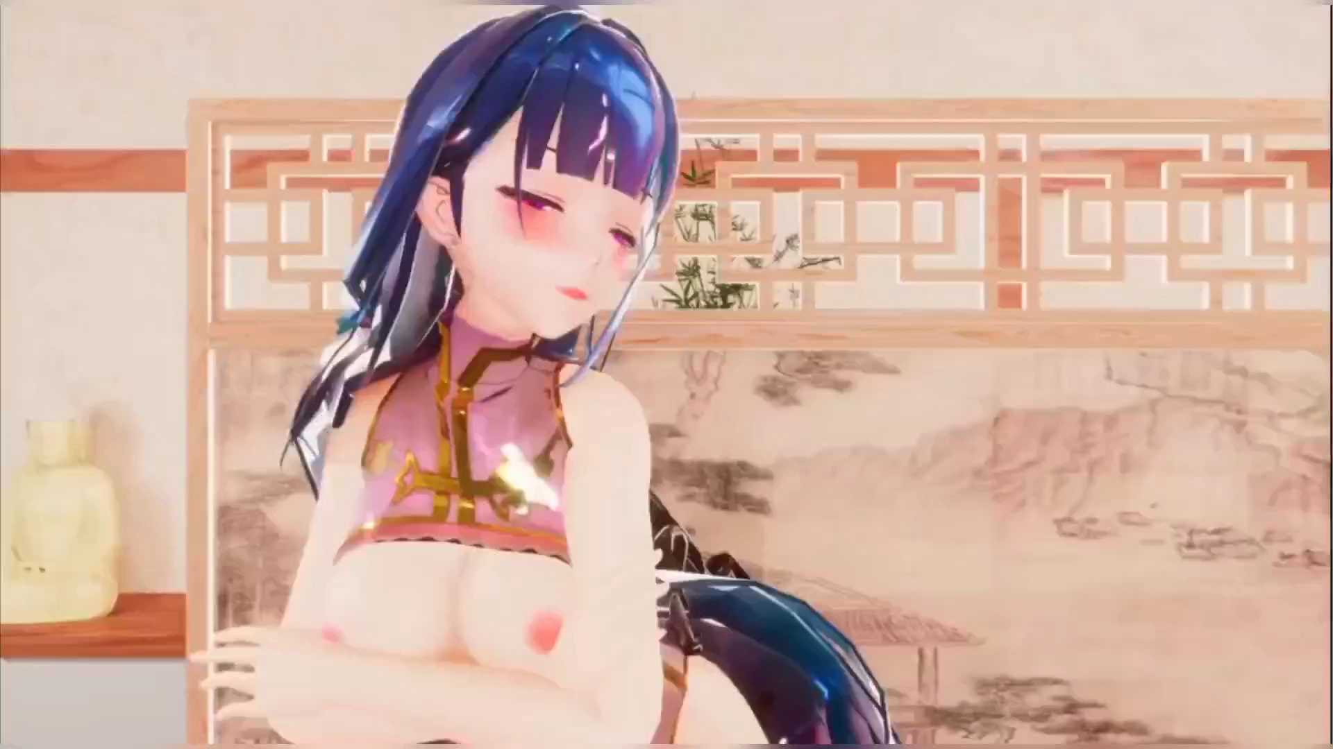 动漫MMD_怀着孕的芽衣与蟑螂共舞