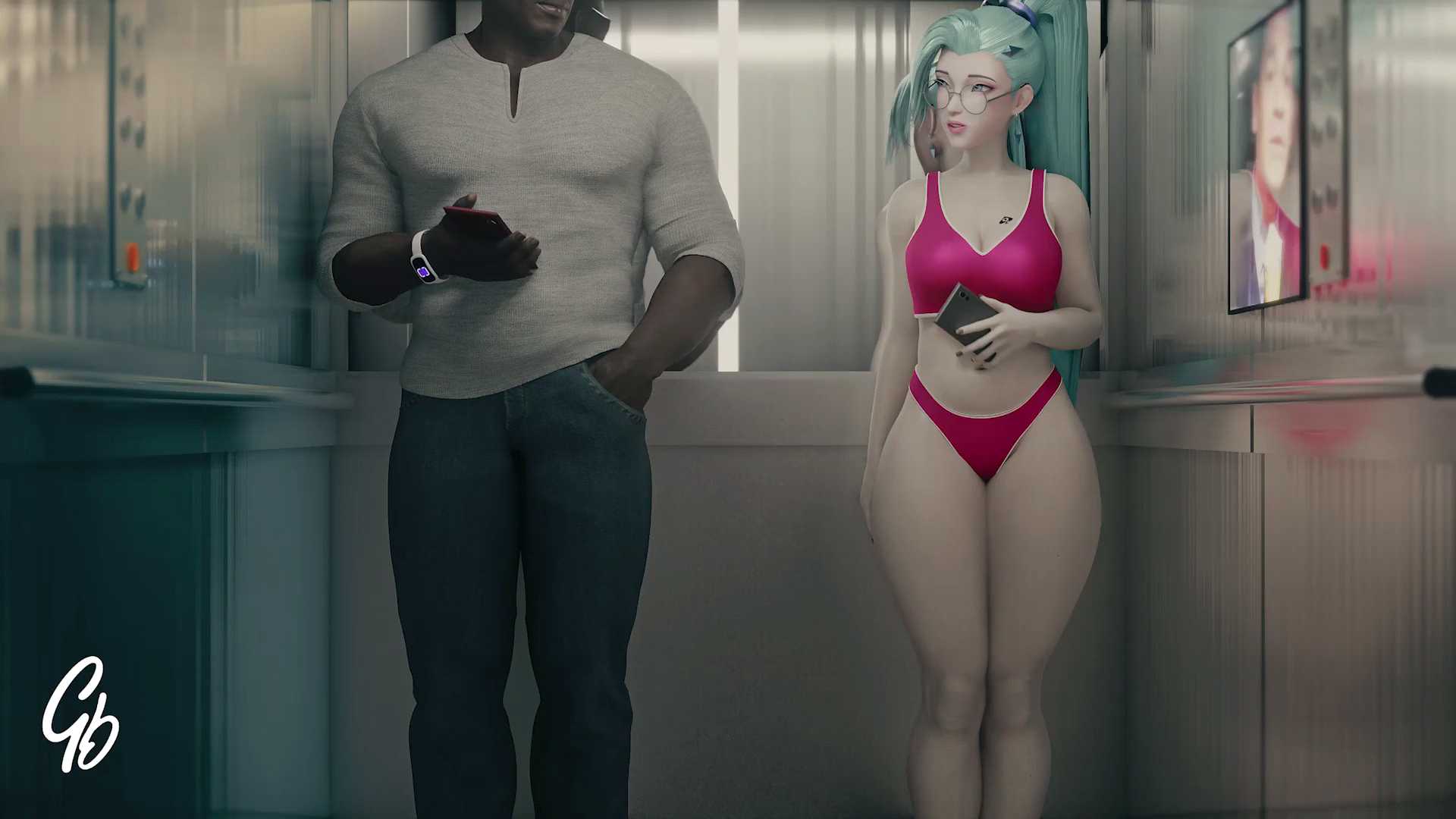 3D 萨勒芬妮 黑人搞白妹