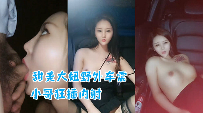 3/3 甜美大妞野外车震，骚浪勾人真招操，小哥狂插内射