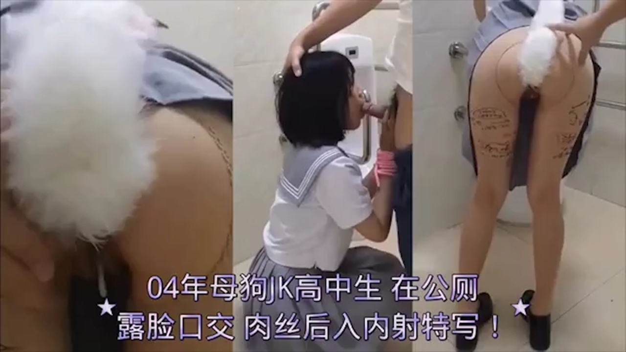 【04年母狗公厕调教】骚逼长春JK学生