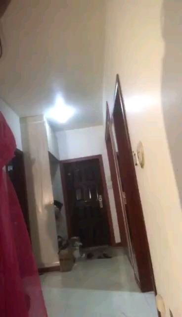 粉色透明连衣裙，勾引外卖小哥