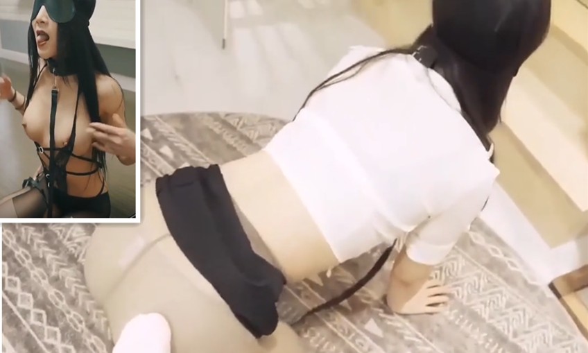 漏出淫妻1】超短牛仔裙户外给力露出 后啪啪 强力抽插喷水白浆喷射 超精彩