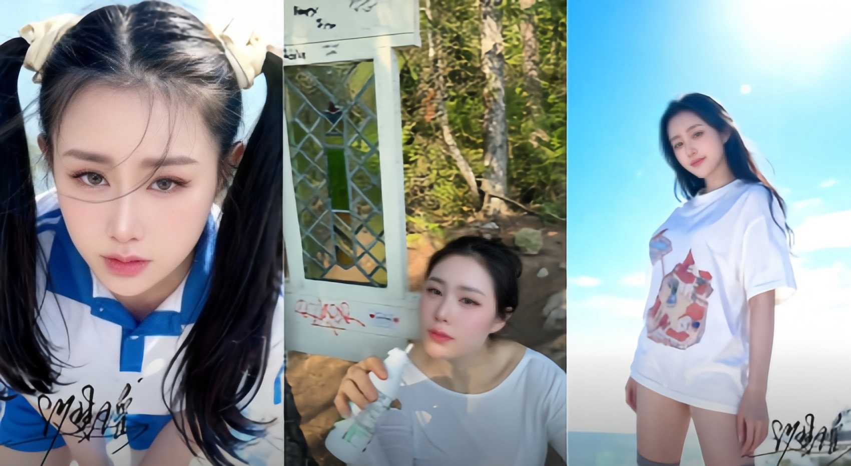 推特巨乳网黄 汐梦瑶 大马路做爱，一对夫妻路过时坐在JJ上真的动都不敢动一下，视频都无法还原当时的刺激！
