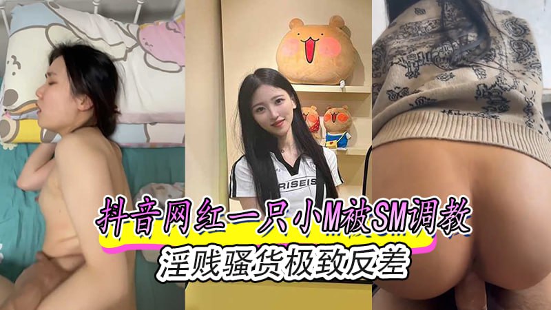 抖音网红一只小M被SM调教淫贱骚货极致反差