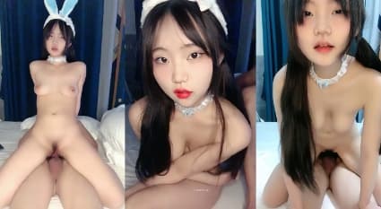 兔耳朵美少女私拍视频曝光 女上位骑乘狂扭腰肢榨精男友 粉嫩小穴被猛干到高潮喷水 诱惑值拉满了！