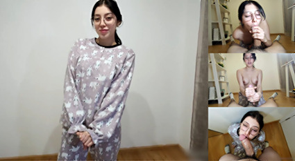 推特高颜值眼镜妹反差婊 极品身材口活一绝！