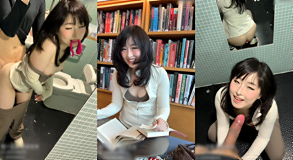 极品网红 waifupupu 穿着清纯学生制服在图书馆角落偷偷发骚！