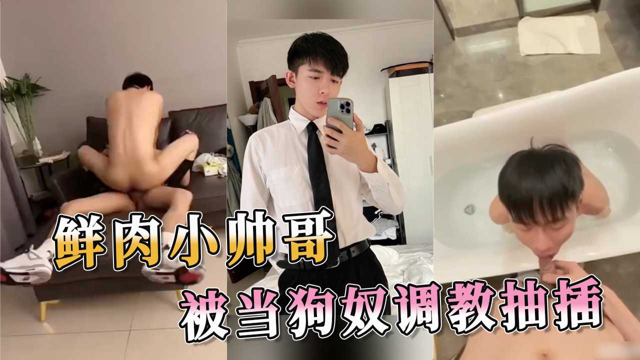 鲜肉小帅哥 被当狗奴调教抽插 完全沉浸在狗奴的调教之中