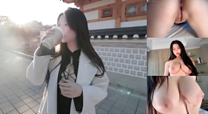 雪白巨乳游客艾玛 韩国性爱旅游白虎嫩穴逼脸同框不行了要晕奶了！
