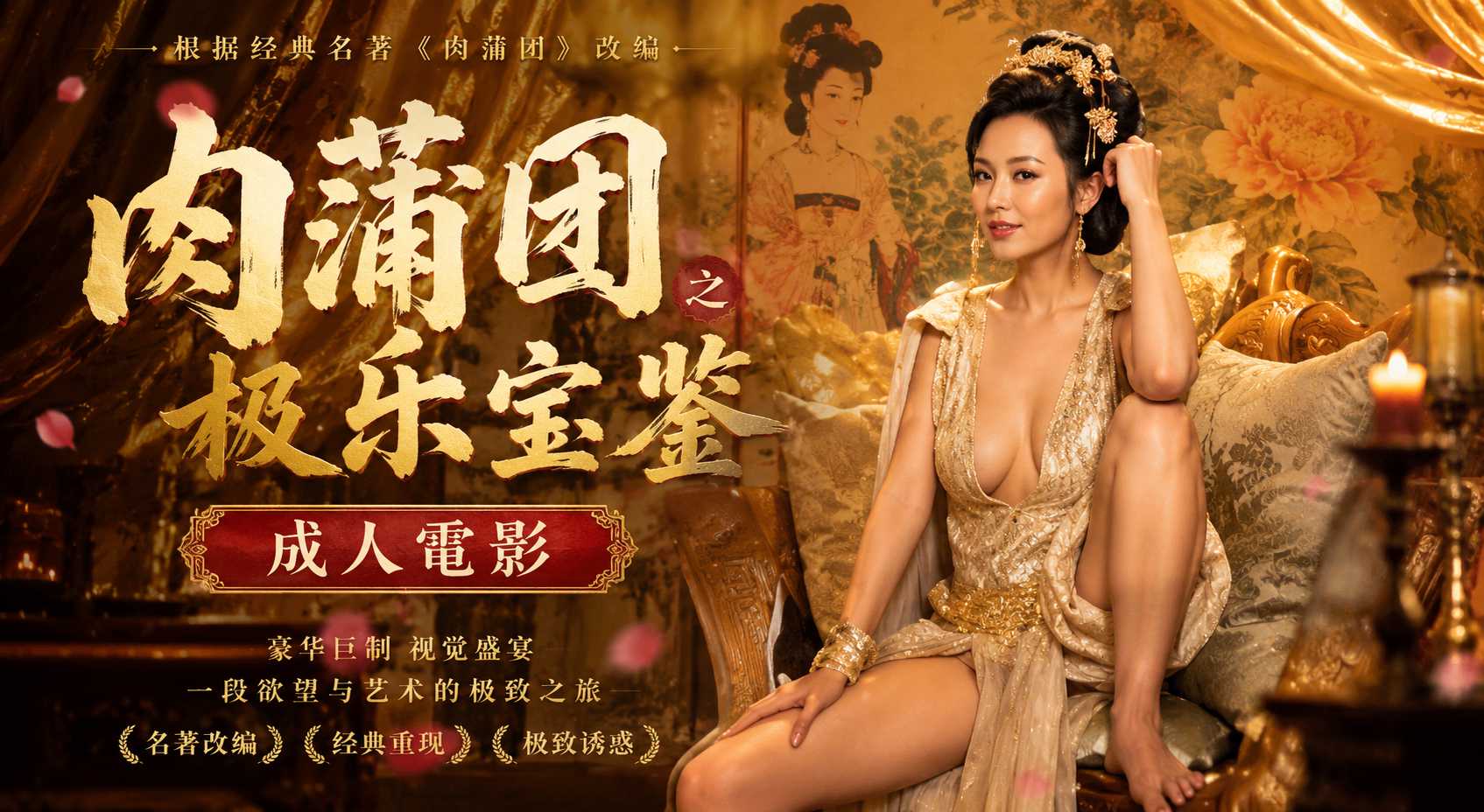 肉蒲团之极乐宝鉴 上 经典风月片未删减版尺度大开 让人看到面红耳赤