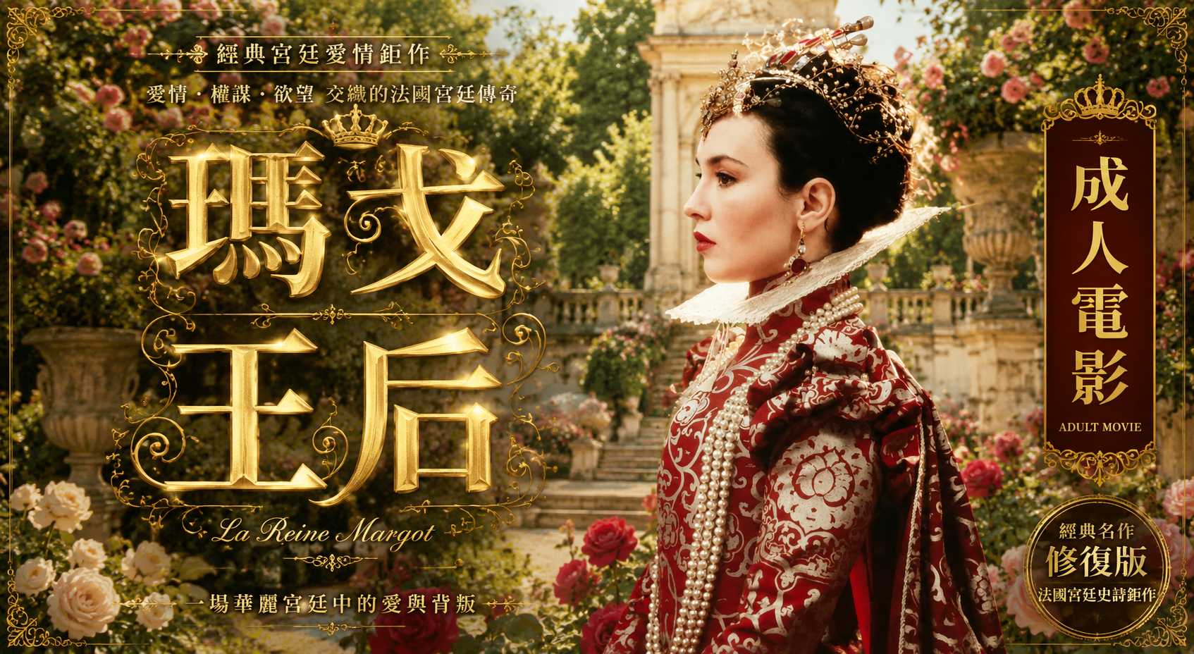 玛戈王后中 华丽寝宫背德偷欢 绝美主角野外草地肉搏看得人手心出汗
