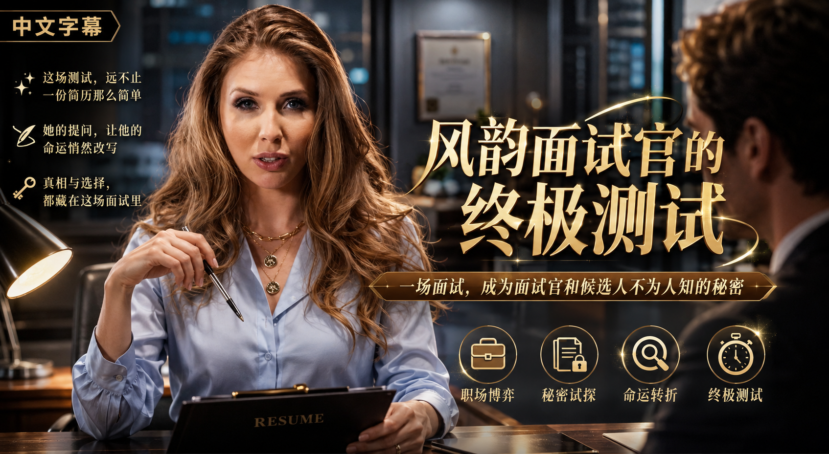 女面试官办公室找乐子 面试男候选人挑逗成爱 各种姿势猛干