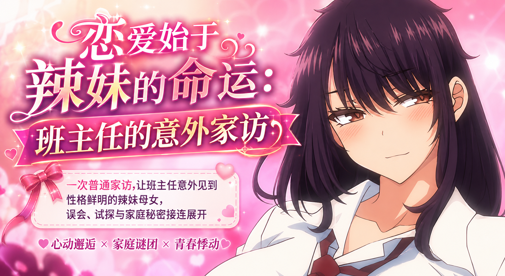 恋爱始于辣妹的命运 班主任家访被辣妹母女丰满身材勾引 母女争相献身3P