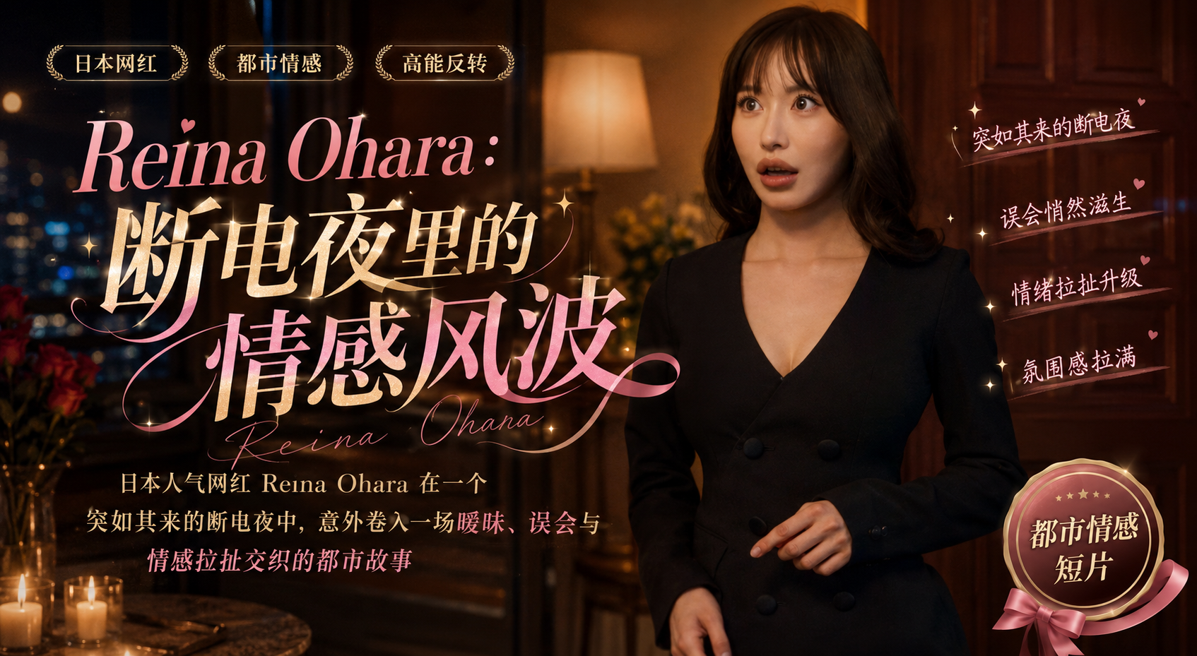 日本顶级ins网红女神Reina Ohara 26.05.16断电偷情夜 大屌诱惑疯狂做爱