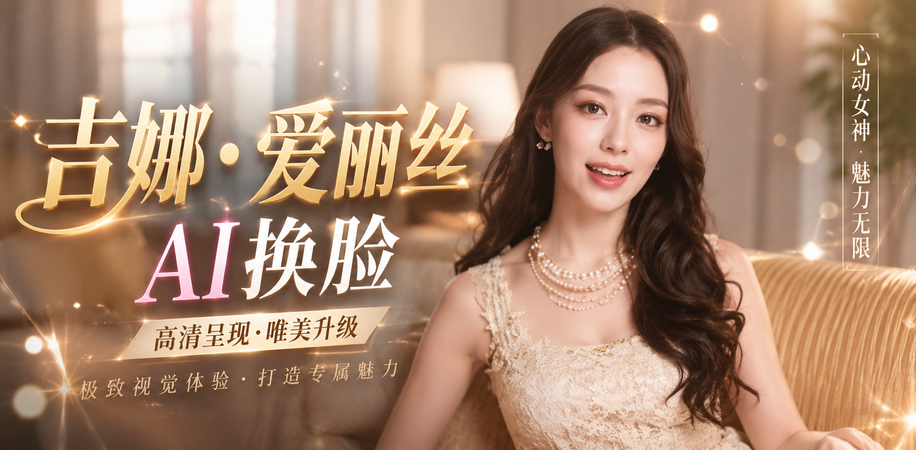 吉娜·爱丽丝AI美女 混血美人甜美性感 将钢琴王子郎朗斩落裙下