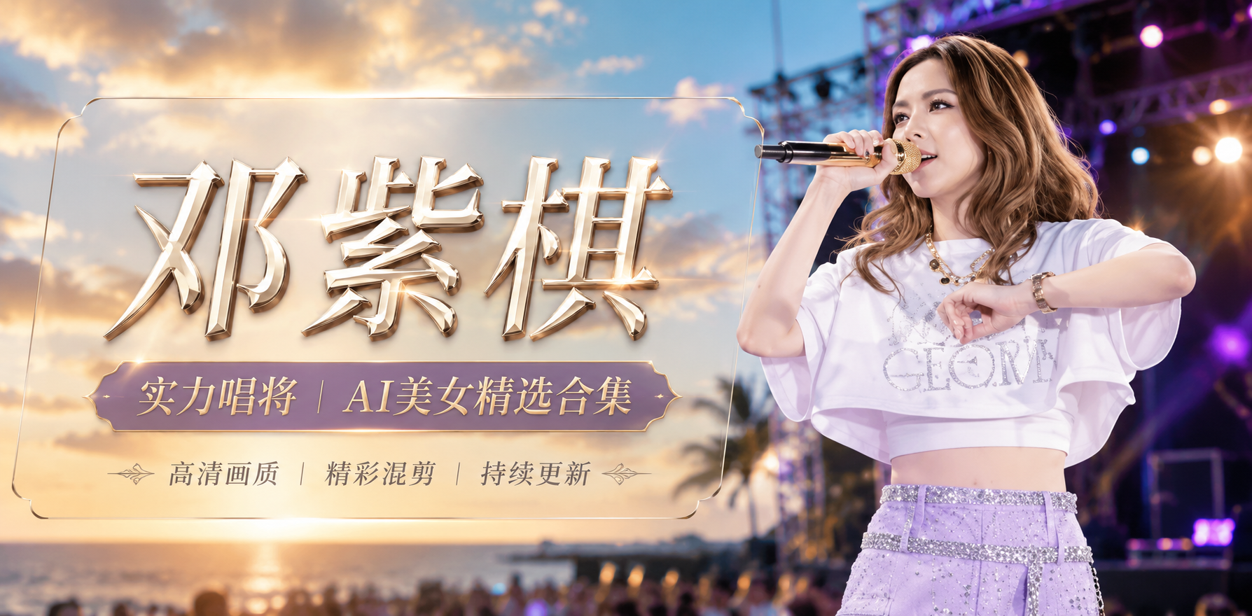邓紫棋 舞台上的顶级唱将 AI美女 不仅歌唱的好听 乱搞技术也十分了得