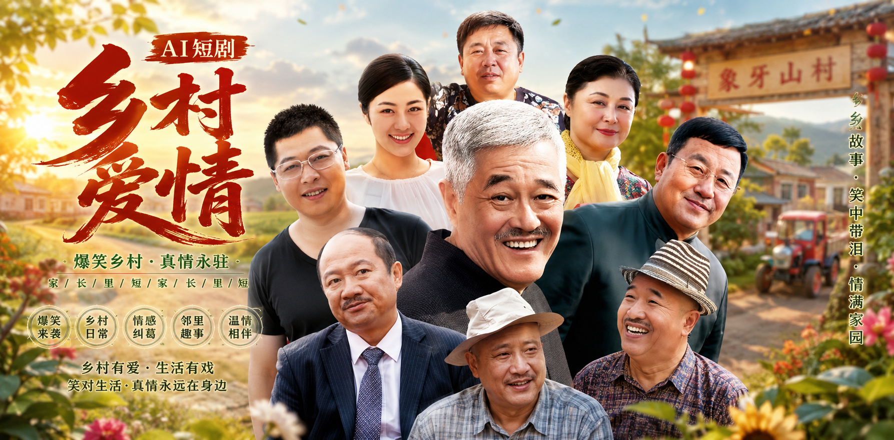 乡村爱情 象牙山极品红颜惊艳神仙同框 乡村女神淳朴又火辣极致拉扯