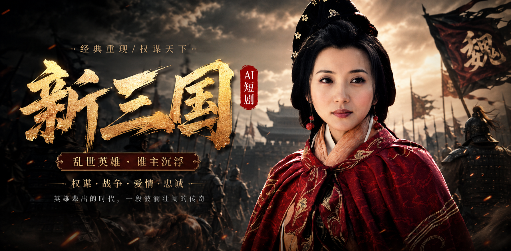 新三国 ai短剧 陈好林心如两位美女在乱世中被猛男大屌轮流操弄的淫乱故事