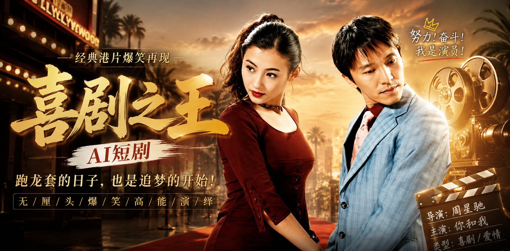 喜剧之王 ai短剧 张柏芝在片场被导演和男演员轮流操到高潮的色情故事