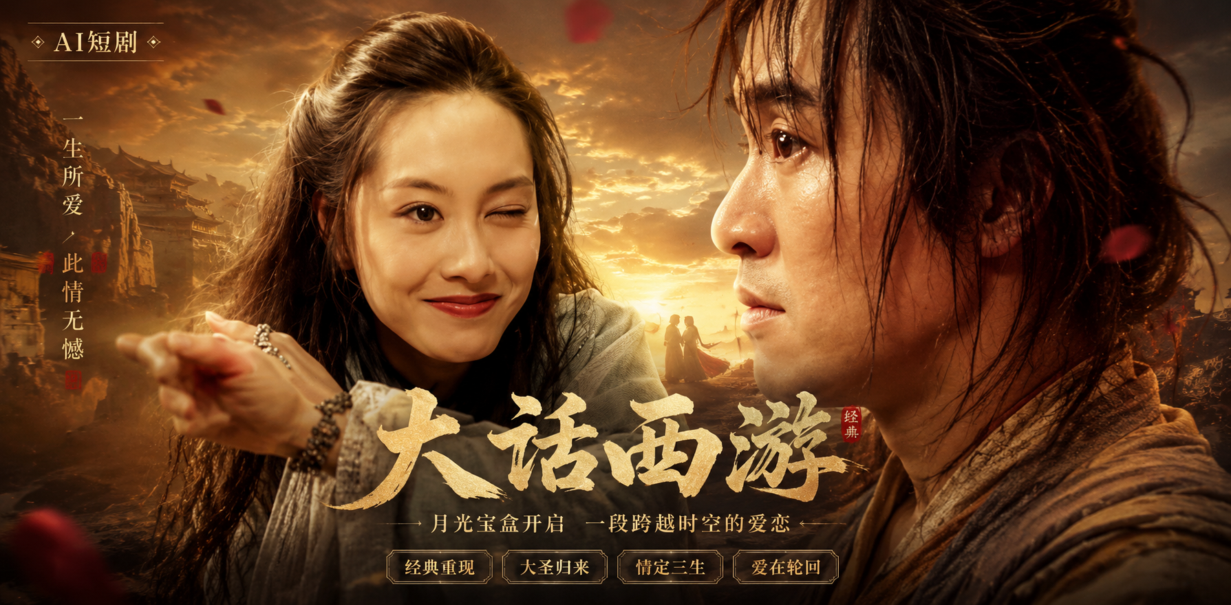 大话西游 朱茵 蔡少芬 莫文蔚 取经路上女妖与唐僧肢体纠缠情欲升温 西游暧昧戏码 ai短剧 ai成人 经典喜剧隐秘激情故事让人捧腹心动