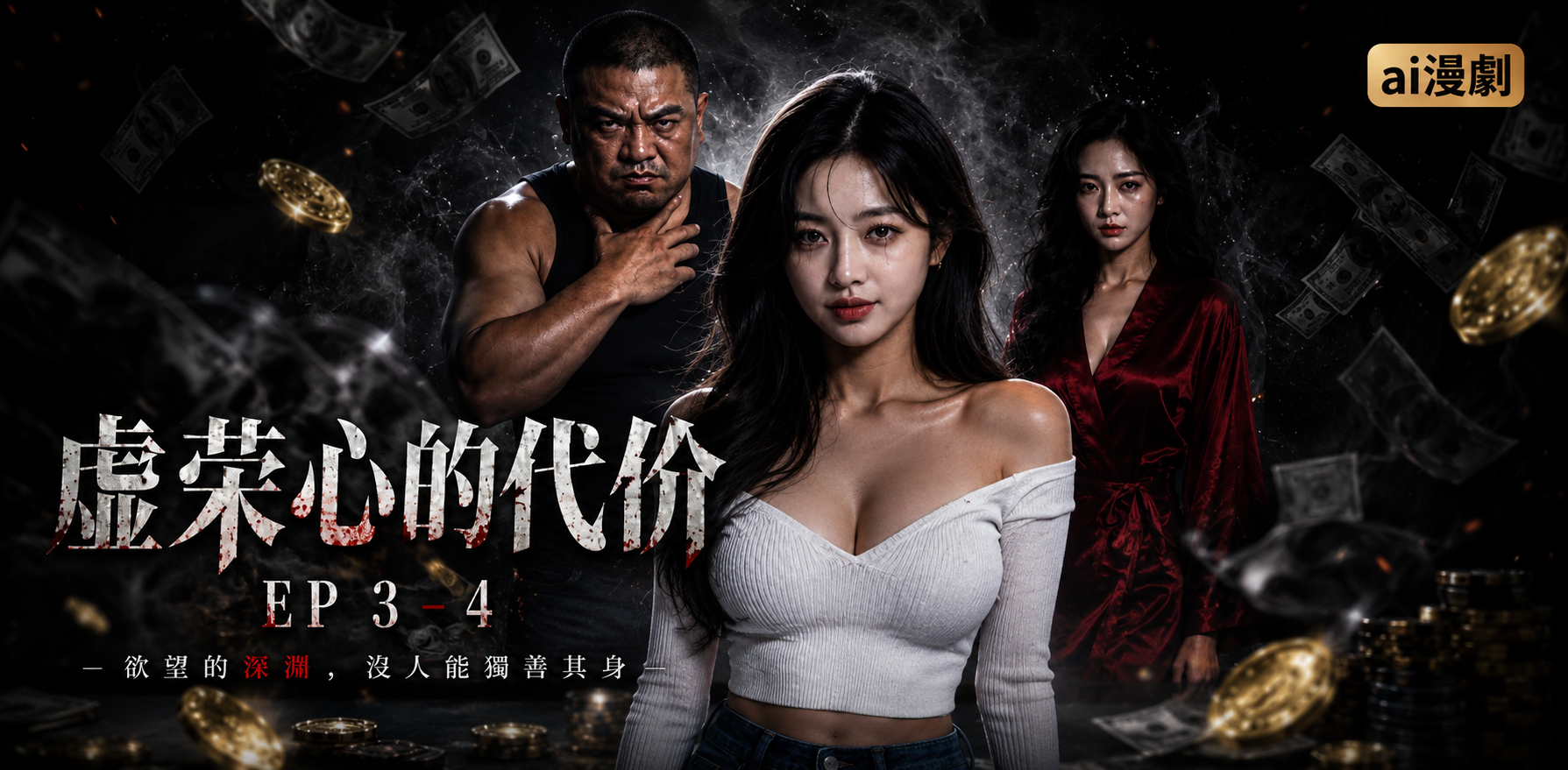 虚荣心的代价 虚荣拜金女在奢华包厢里的破防瞬间 ai漫剧 极度拉扯看得人直呼过瘾