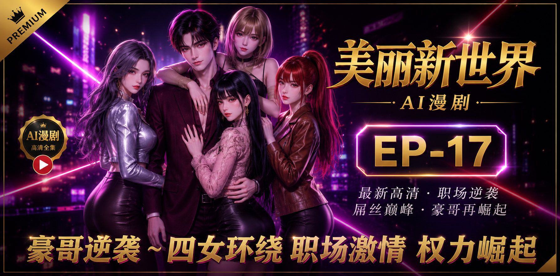 美丽新世界 第十七集这次剧情走向太有意思了 ai漫剧 大家快来讨论AI短剧里新世界的生活又发生了什么