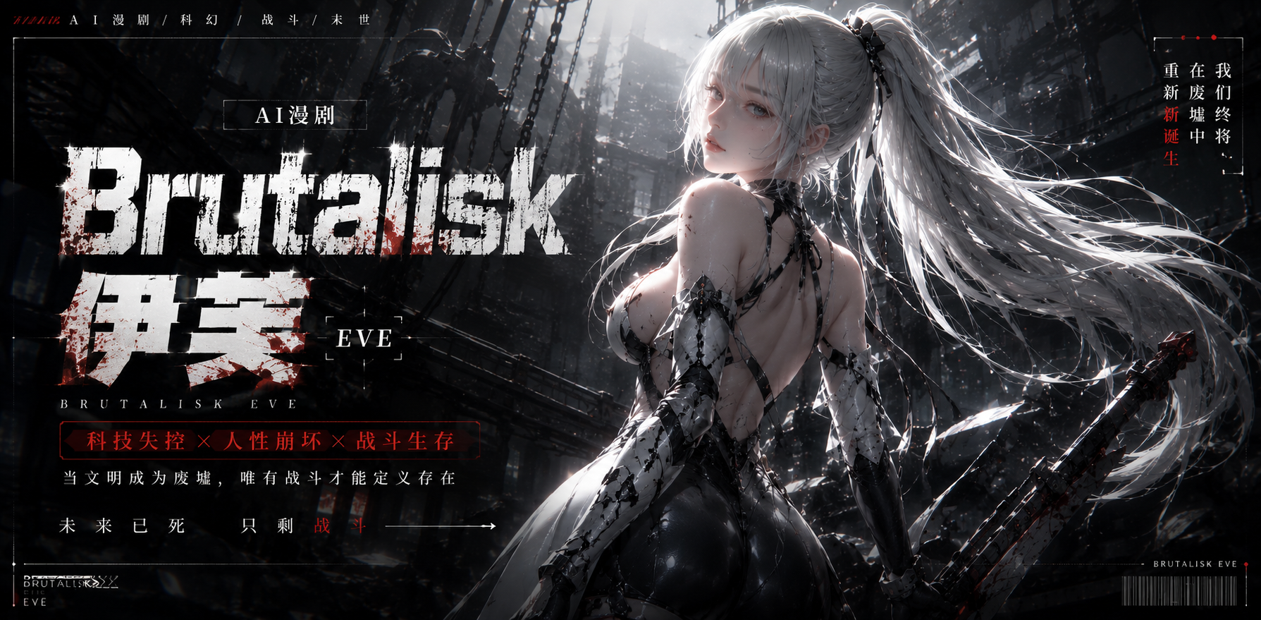 Brutalisk 伊芙 渡鸦 爱丽丝 Brutalisk 伊芙和渡鸦爱丽丝的互动太激烈了 ai漫剧 大家快来聊聊她们之间到底发生了什么火热场面