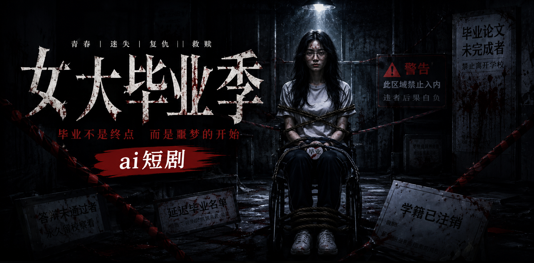 女大学生毕业季 宿舍最后夜晚 ai短剧 毕业情欲故事 大学生暧昧缠绵