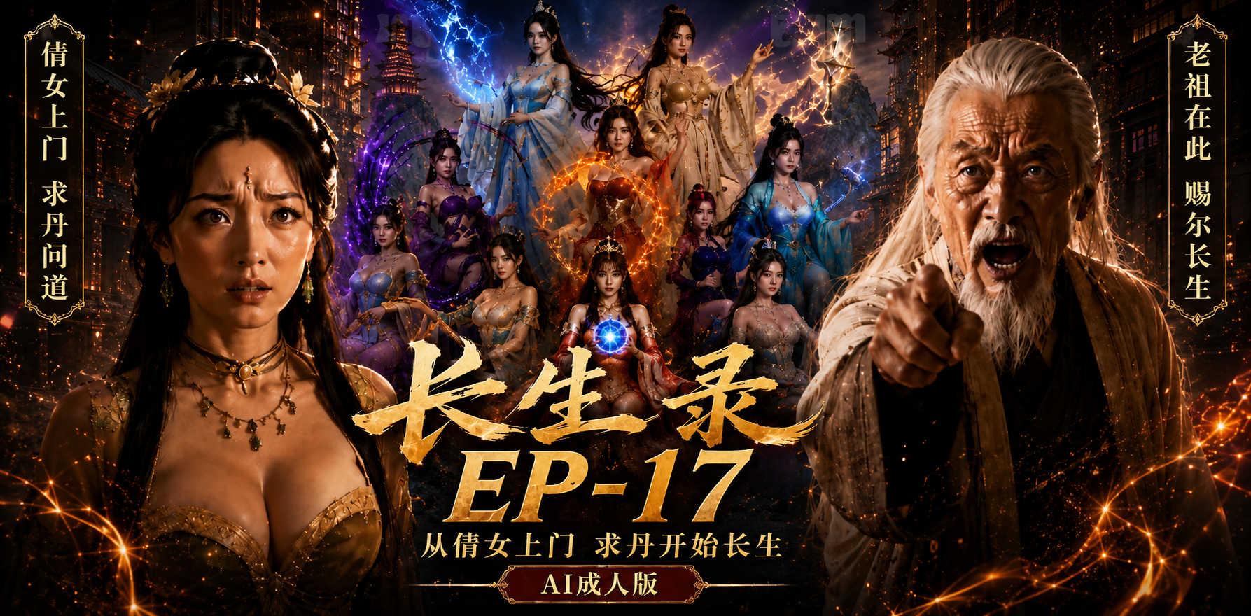 96岁快死的老头觉醒系统 第二天直接返老还童 EP-17 ai短剧 长生录从侄女上门求丹开始长生