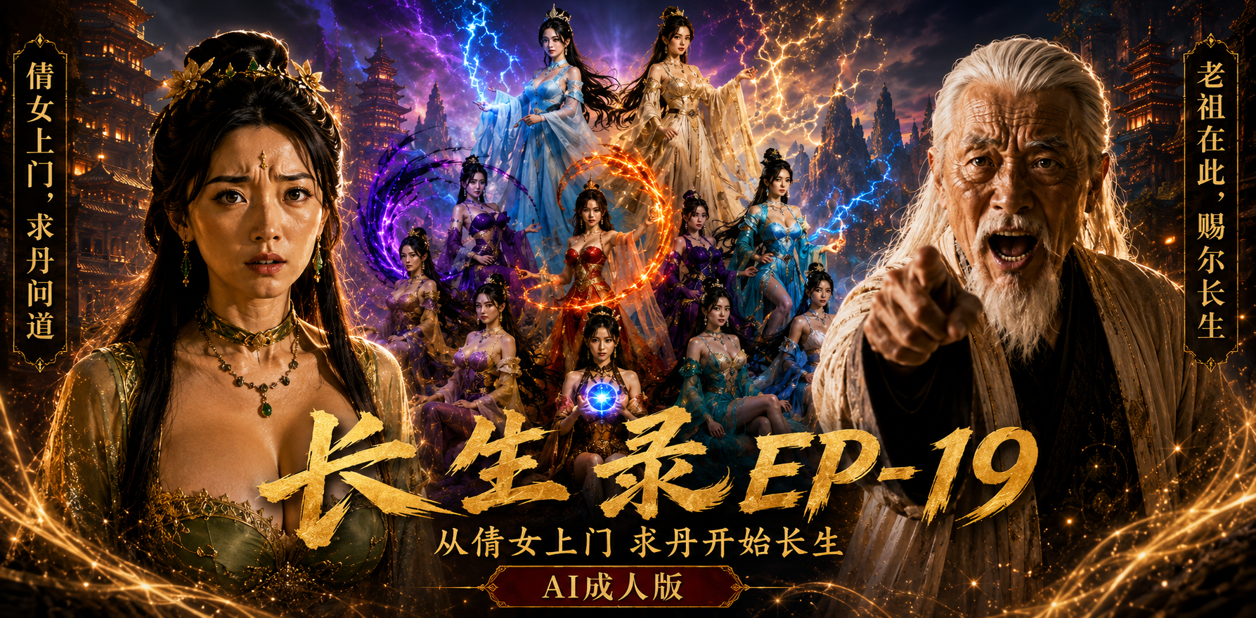 96岁快死的老头觉醒系统 第二天直接返老还童 EP-19 ai短剧 长生录从侄女上门求丹开始长生