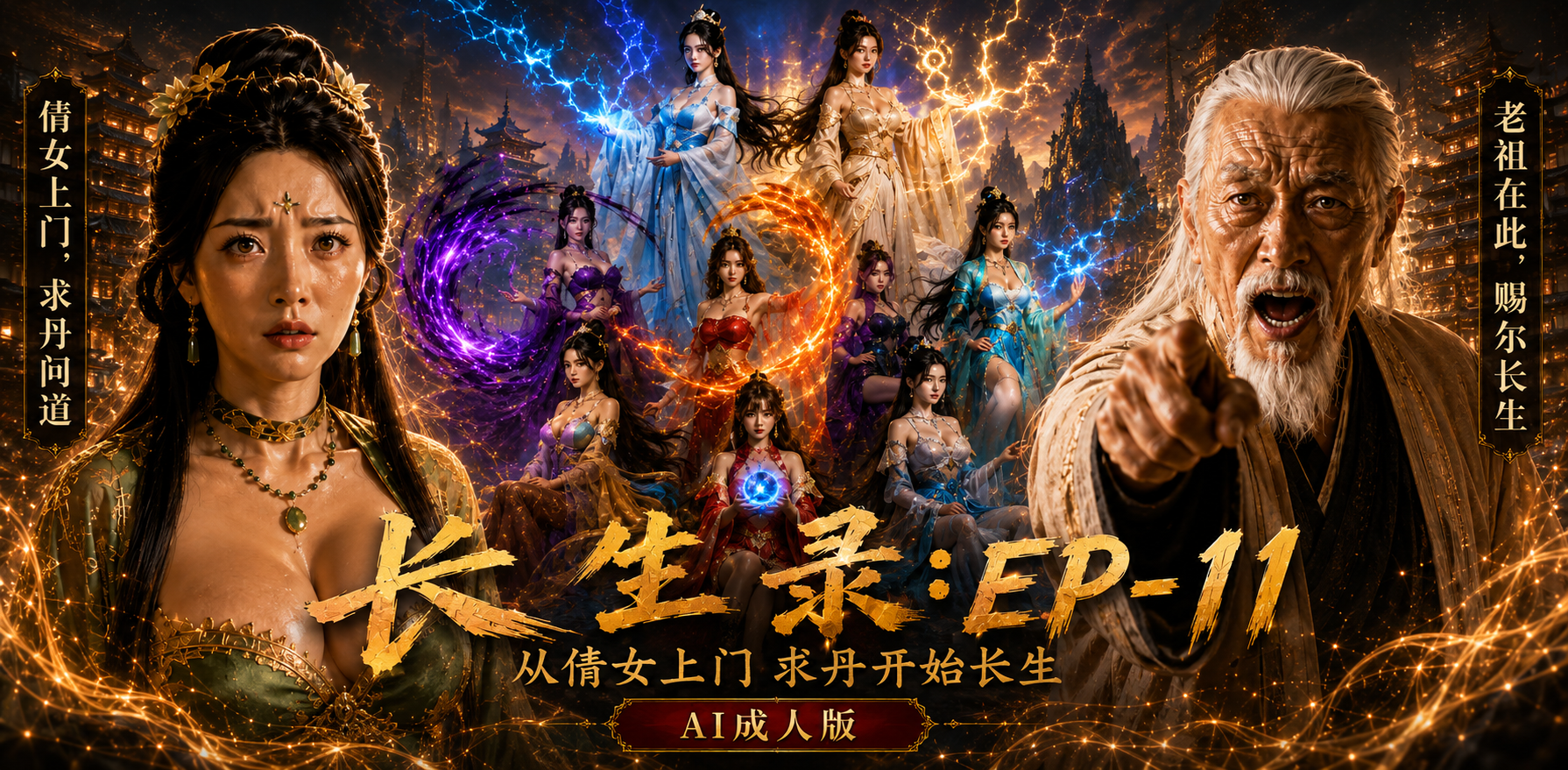 96岁快死的老头觉醒系统 第二天直接返老还童 EP-11 ai短剧 长生录从侄女上门求丹开始长生