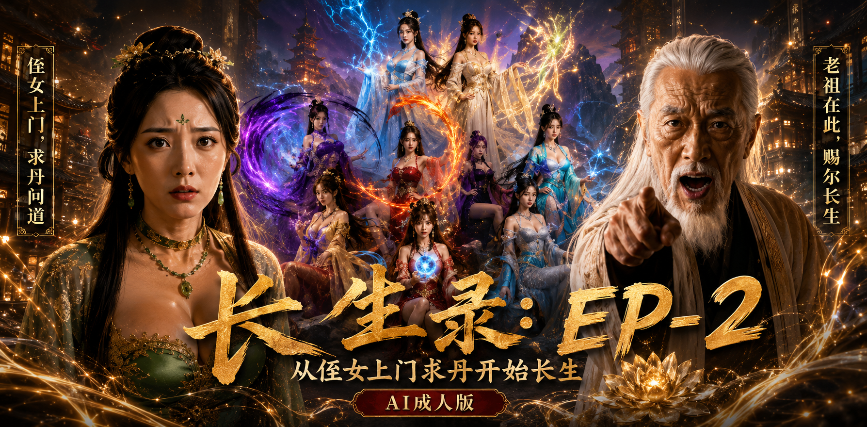 96岁快死的老头觉醒系统 第二天直接返老还童 第二集 ai短剧 年轻身体诱惑 成人版重生故事