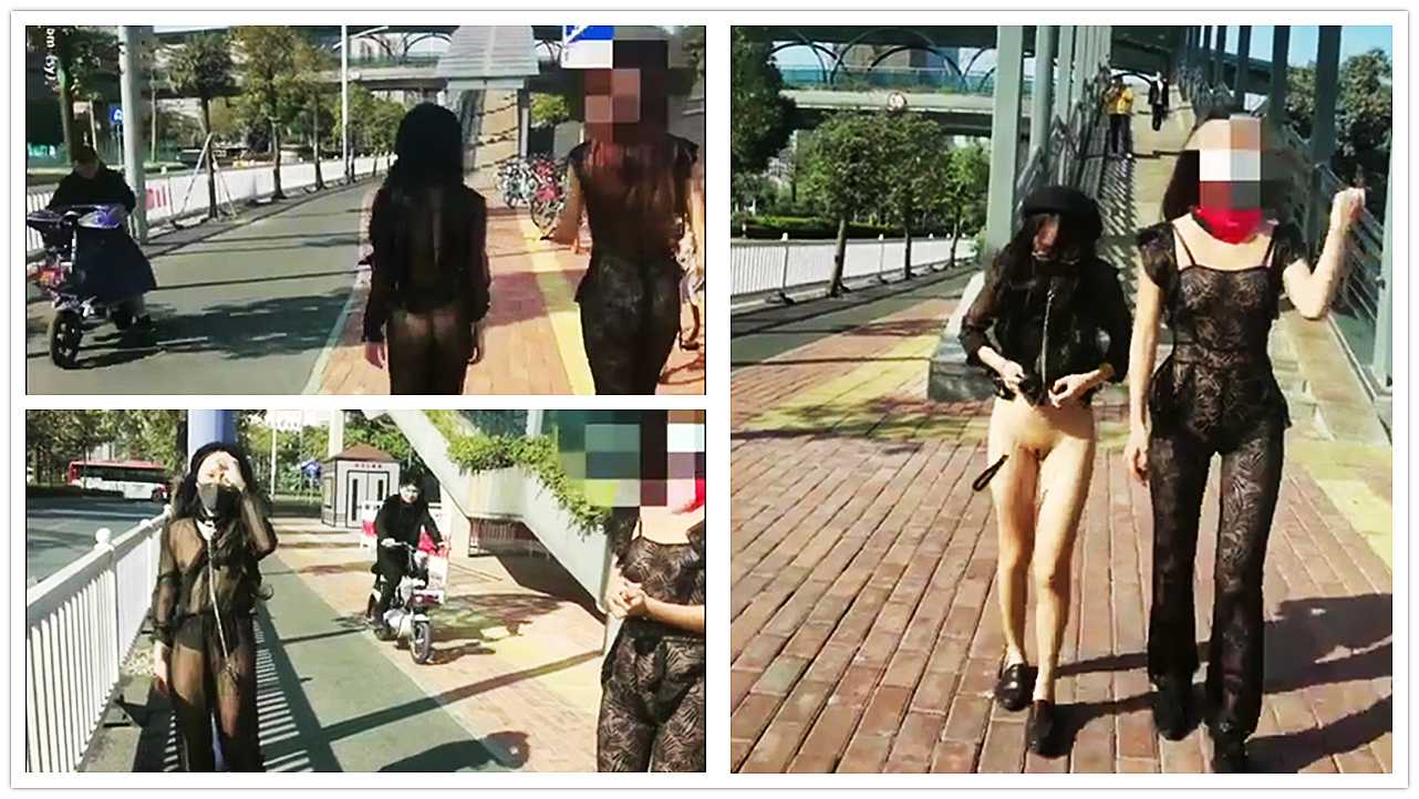 牛逼！这衣服穿了跟没穿一样 完全无视路人讶异的目光